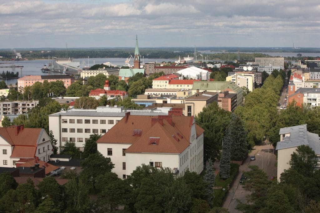 Ilmakuva Kotkan kaupungista.